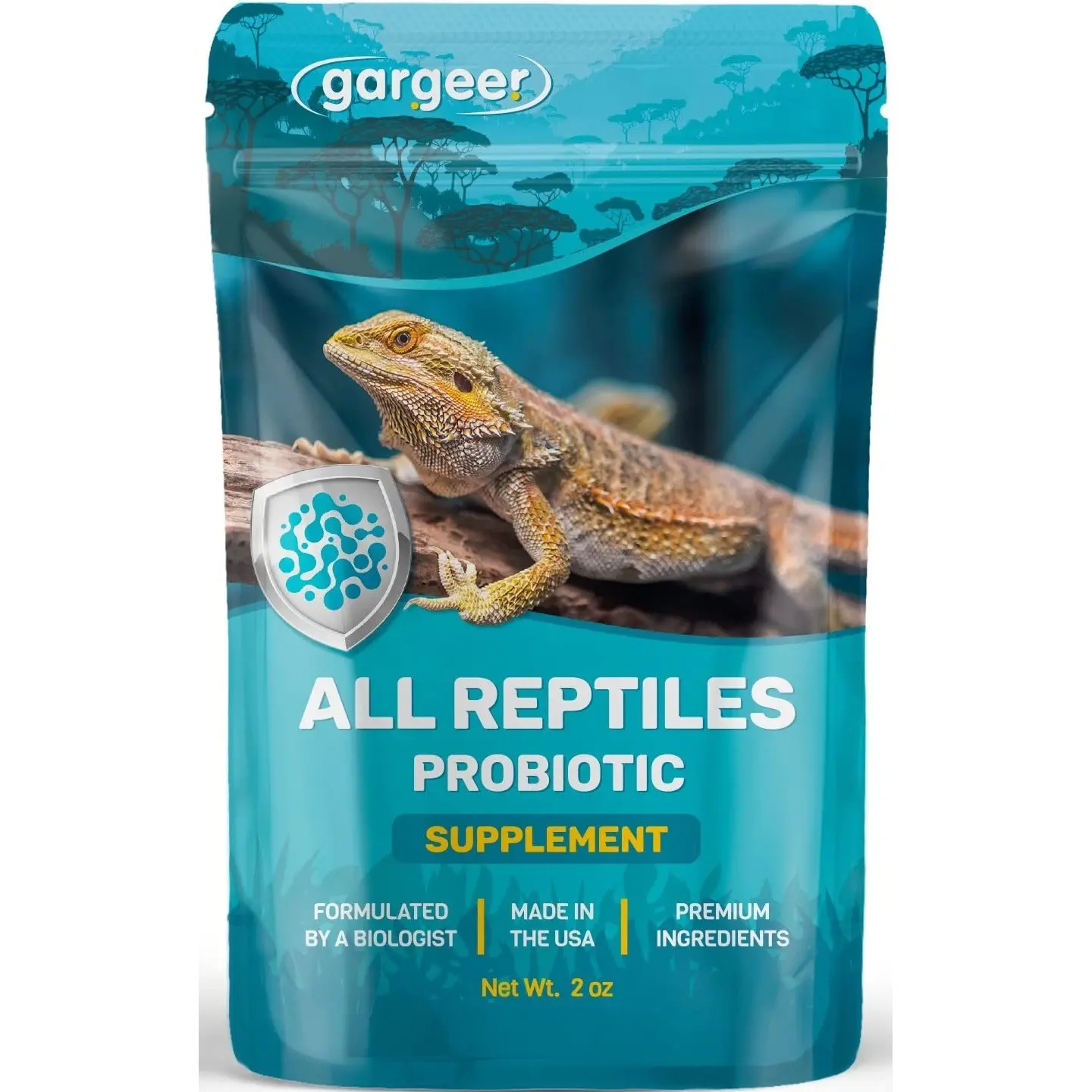Gargeer 2oz All Reptile Probiotics. Improved Appetite & Digestion. USA Made