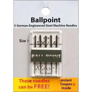 Klasse Size 100/16 Ballpoint Sewing Machine Needles