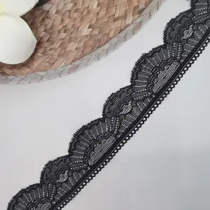 Soft Elastic Lace Trim, Breathable Fabric for Clothing, Apparel Collars, Sleeves, Lingerie, Dresses, Shoes, Hats, Bedding, Decorations