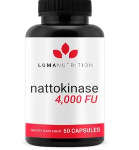 Nattokinase Supplement - Natto 4000 FU Per Serving, Premium Heart Health Support - Vegan & Gluten Free - 60 Capsules - Made in USA