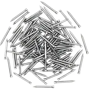 100pcs Finishing Nails Hand-Drive Hardware Carbon Steel Nail 25mm 1-inches
