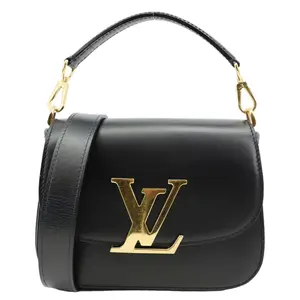 Pre-owned Louis Vuitton Leather Shoulder Bags Vivienne NM Smooth Calfskin Shoulder Bag Black