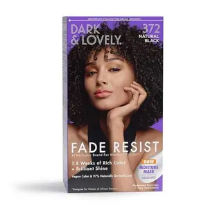 Dark and Lovely Fade Resist Rich Conditioning Color, Natural Black 372