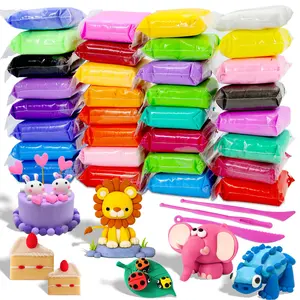36/48 Color Air Dry Clay Set, Ultra Light Modeling Clay with Sculpting Tools, Creative DIY Crafting Toy Kit for Kids, Perfect Holiday Gift for Boys & Girls