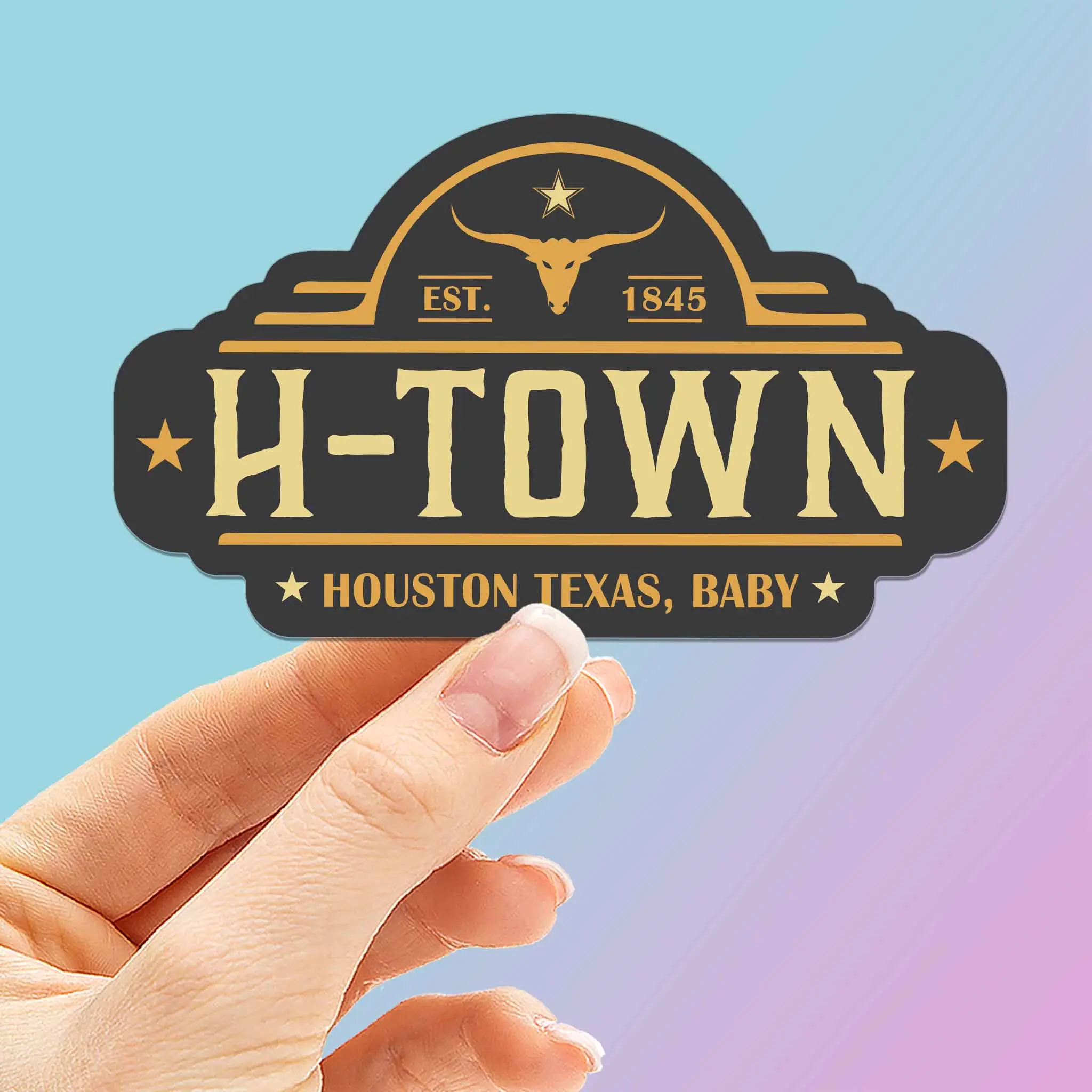 H-Town Houston Sticker - Cool Texas Decals