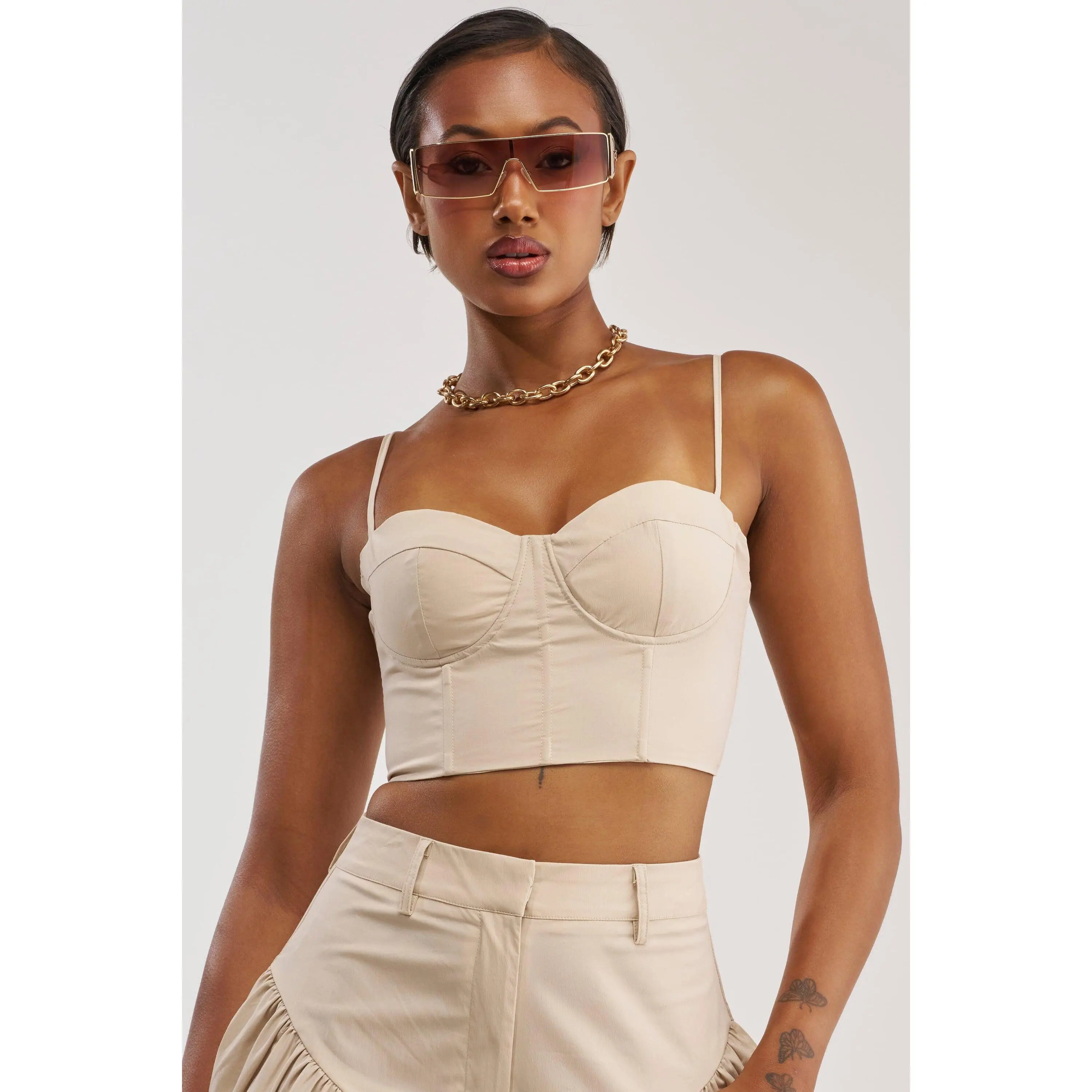 LUCKY FOR YOU CORSET IN BEIGE
