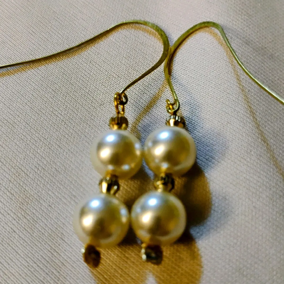 Handmade Pearl Beaded Earrings  - Fashion Accessory