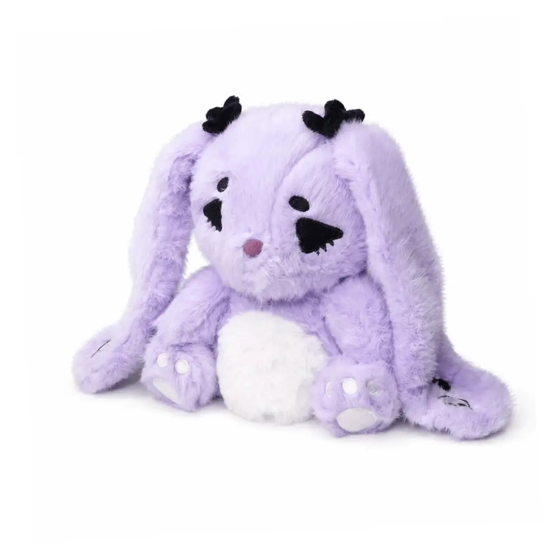 Vivienne the Goth Bunny Heatable + Cooling Plush | Cozy Soft Stuffed Animal Plush Toy - 1.5lbs Weighted Comfort Plush for Relaxation & Stress Relief - Microwave & Freezer Safe - Cute Meaningful Gift for Kids & Adults
