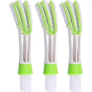 Mini Duster for  Air Vent, Set of 3 Automotive Air Conditioner Cleaner and Brush, Dust Collector Cleaning Cloth Tool for Keyboard Window Leaves Blinds Shutter Glasses Fan