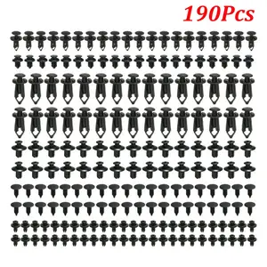 Mixed Car Plastic Clips, 190pcs Plastic Rivets Fasteners Push Retainer Kit Car Push Pin Rivets Repair, Auto Accessories, Automotive Accessories