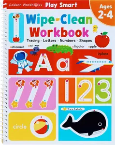 Play Smart Wipe-Clean Workbook: Ages 2-4: Tracing, Letters, Numbers, Shapes -- Gakken Early Childhood Experts - Spiral