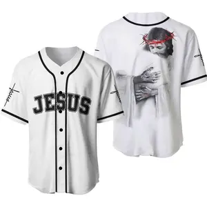 Jesus Hug Baseball Jersey