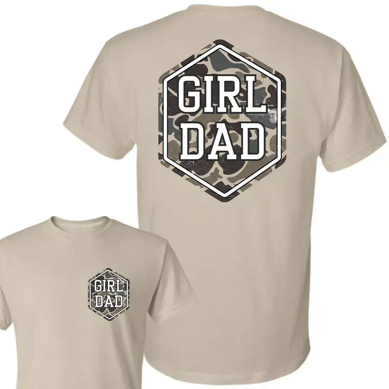 Camo Girl Dad TShirt, Proud Dad of Girl, Dad Gift form Daughter, Funny Dad Shirt, Cool Dads Club, Dad Birthday Gifts, Humorous Shirt, Best Dad Ever, Dad Jokes Shirt, Gift For Dad