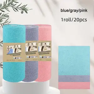 Reusable Cleaning Wet Wipes, Home Kitchen Microfiber Towel Rolls, Dishcloths, Multi-Functional Substitutes, Suitable for Living Room Bedroom Kitchen