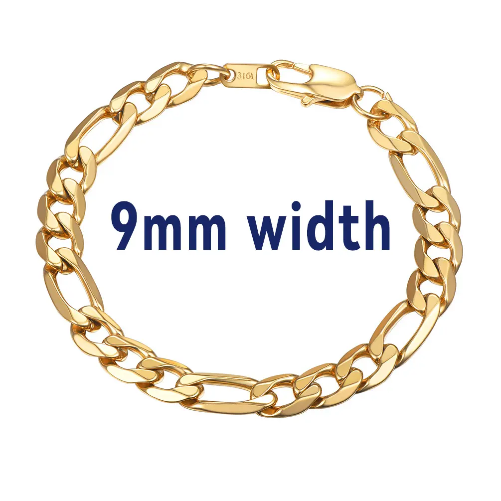 Smooth Figaro-9mm Width-Golden