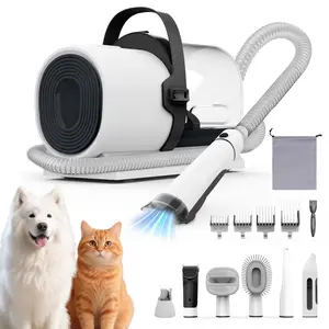 AIRROBO Dog Grooming Kit, 7In1 Dog Grooming Vacuum , 11000Pa Super Suction for Pet Hair,Grooming Vacuum for Shedding Grooming, Low Noise,