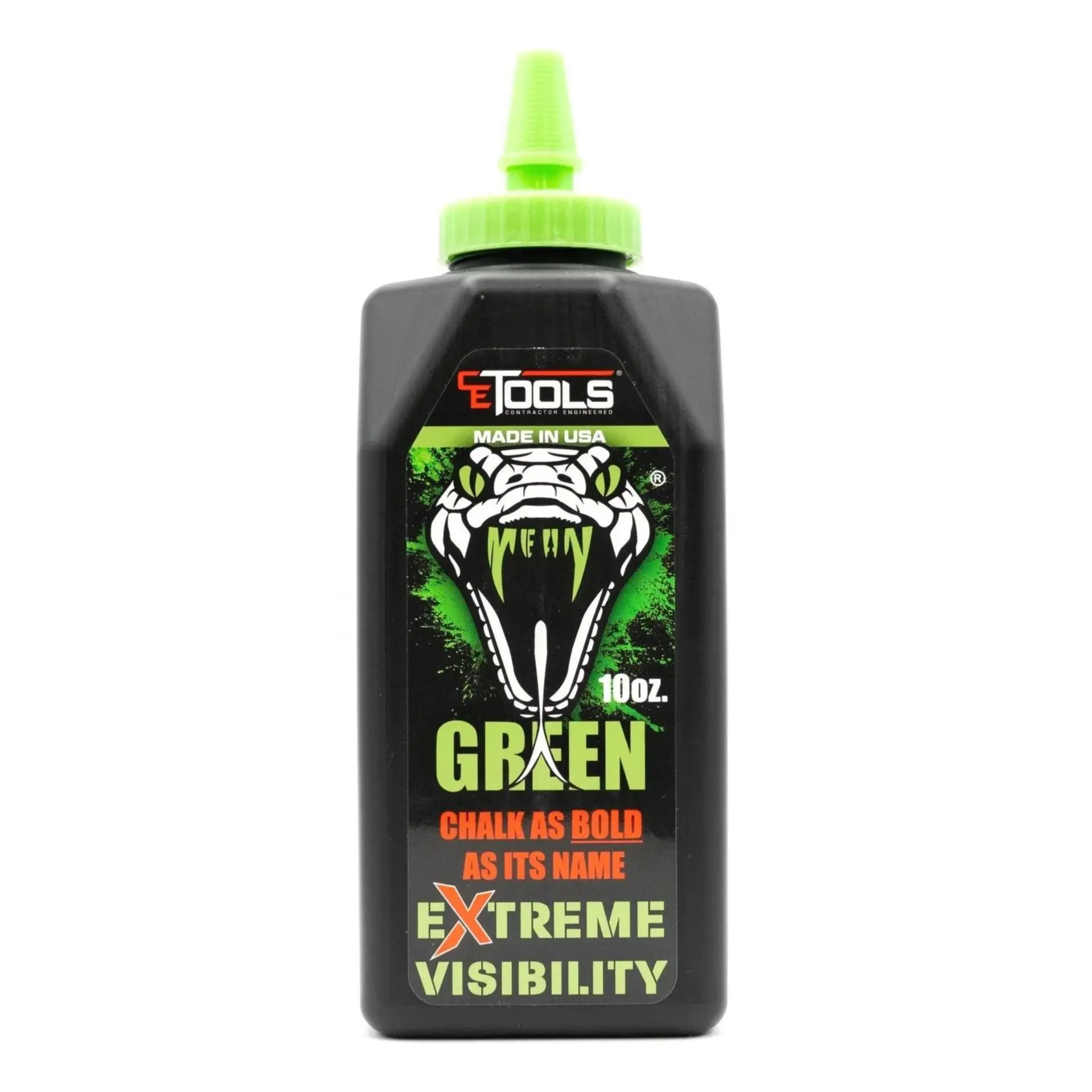 Mean Green Fluorescent Extreme Visibility Marking Chalk – 10oz