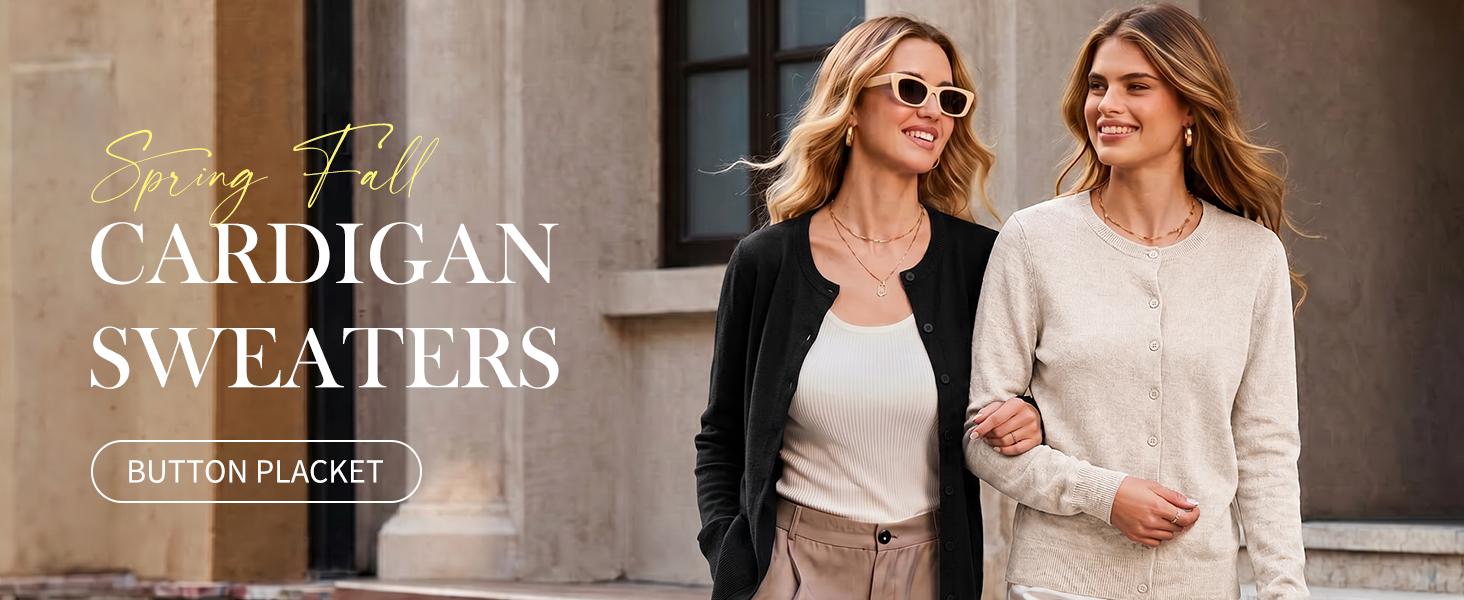 ANRABESS Womens Button Down Lightweight Cardigan Sweaters | Crew Neck Long Sleeve Tops, Striped & Solid Design, Business Casual Work Office Travel, Spring Fall Clothing ANRABESS Womens Button Down Lightweight Cardigan Sweaters | Crew Neck Long Sleeve Tops, Striped & Solid Design, Business Casual Work Office Travel, Spring Fall Clothing