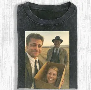 What's In The Box Meme Comfort Colros Shirt, Funny Seven Movie Tee, Brad Pitt Gwyneth Paltrow Gift, Vintage 90s Film T-Shirt, Dark Humor Apparel, Graphic Shirt