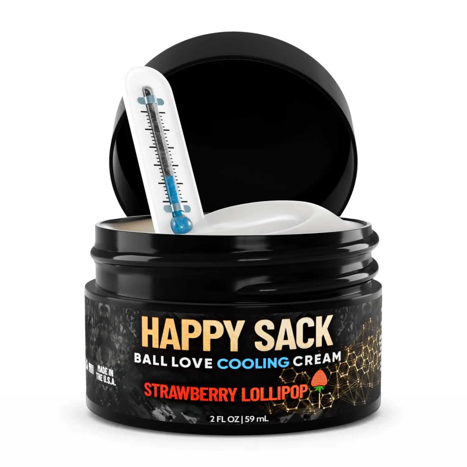 Derm Dude Happy Sack Ball Deodorant for Men – Anti-Chafing Groin Cream for Sweat, Odor & Chafing – Aluminum-Free Men’s Body Deodorant with Cooling