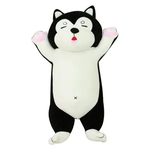 Husky plush toy, single husky dog doll, stuffed toy, sleeping doll, pillow, gift for girlfriend or children