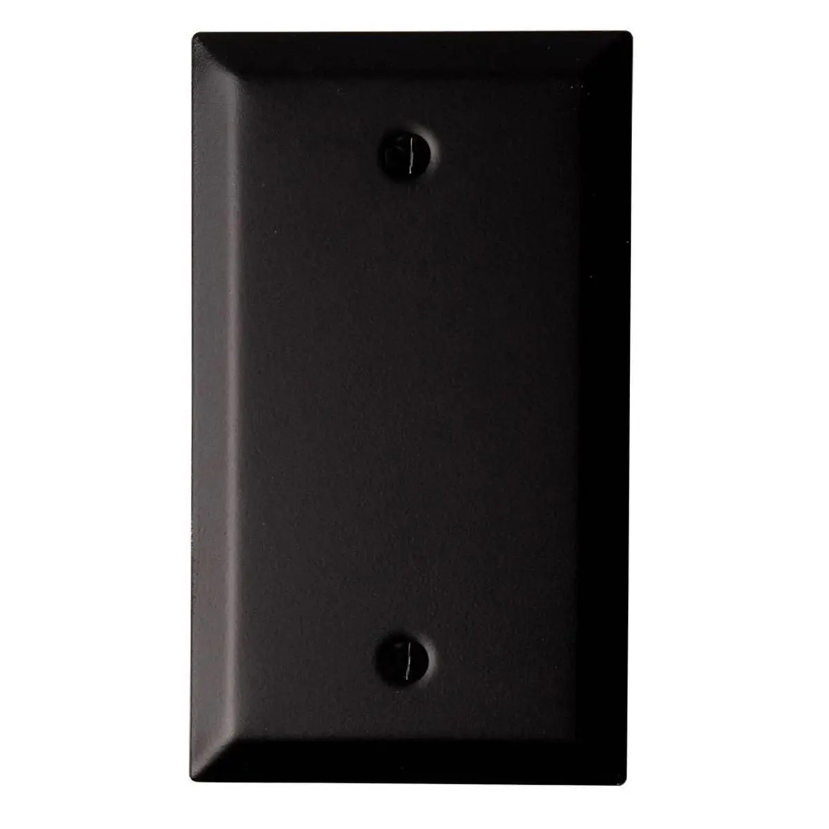 212 MAIN 1-Gang Blank Decorative Faceplate - Modern Matte Black Stamped Steel Wall Hardware, Leader in Decorative Wall Plates, Simple Elegance Home Supply Accessory, Style