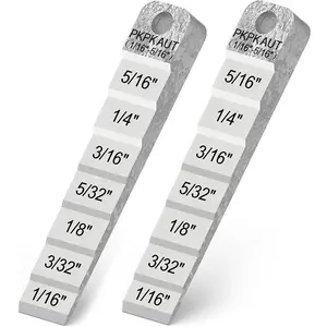 2Pcs 2130 Small Pipe Spacer Wedge Stepped Guage (3/4" x 4"), Fit for Pipe Spacing Welding, Stepped Flange Wedge with Lanyard Hole Pipefitter Tools