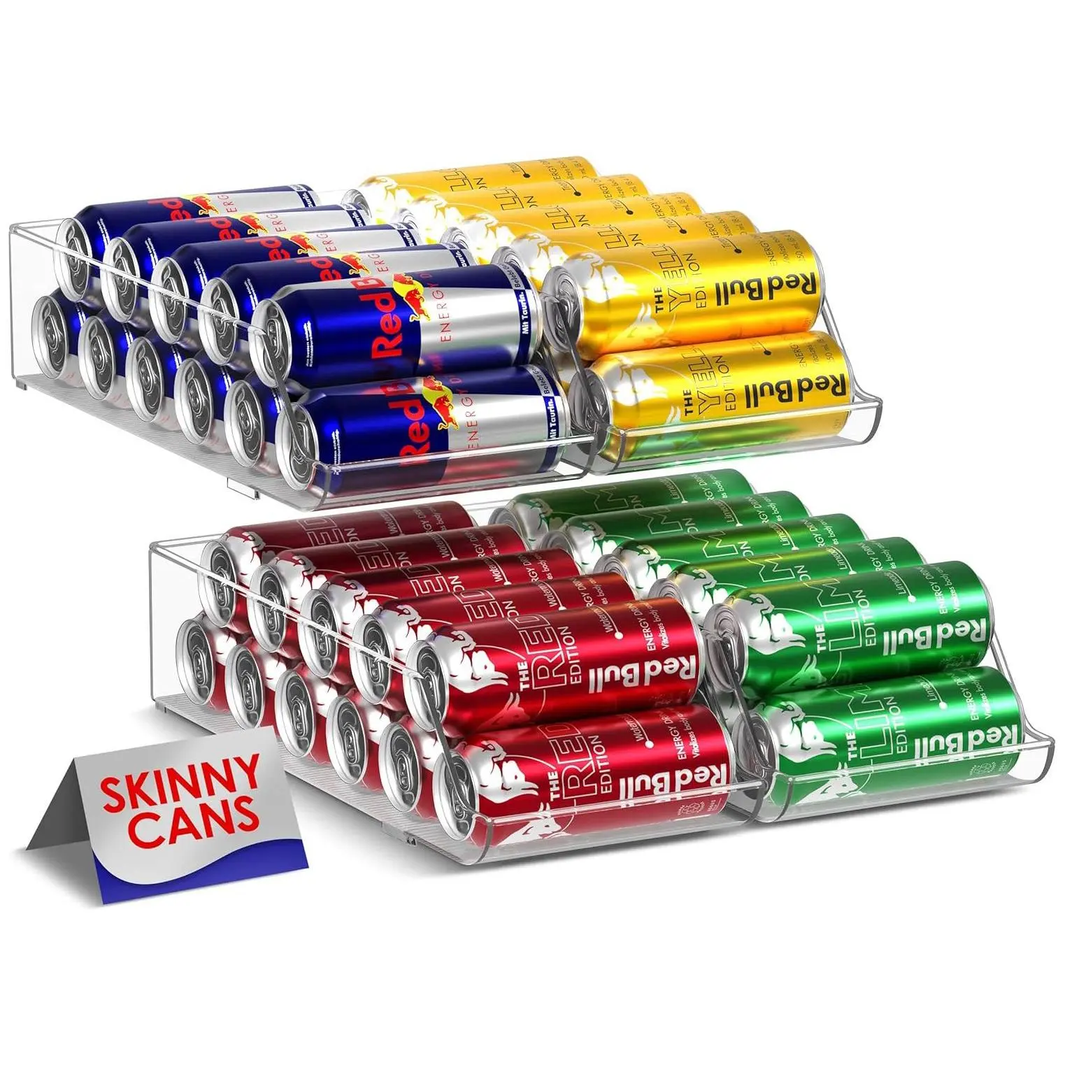 Sorbus Skinny Soda Can Organizer and Dispenser4 Pack Sorbus Skinny Soda Can Organizer and Dispenser4 Pack