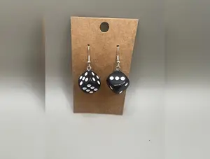 Lucky Black Dice Earrings