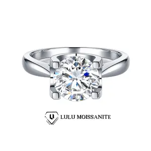 Unisex Synthetic Moissanite Gemstone Ring, #31 (Cici) Fashion Jewelry for Adults with Inlay Design, 3-Month Usage Suitability
