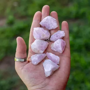 Down To Earth Rose Quartz Raw 1-2 Inch Rough Pieces for Unconditional Love & Empathy Heart Chakra Healing Crystal