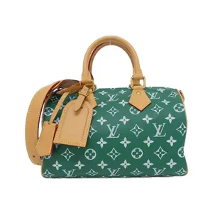 Pre-owned Louis Vuitton Calfskin Tote Bags Speedy P9 Monogram Leather Boston Bag