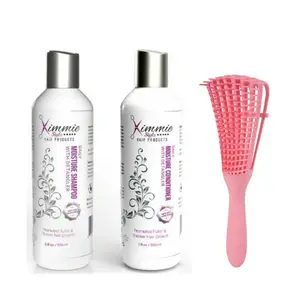 Kimmiestylz Shampoo & Conditioner with Detangler Brush