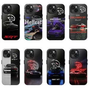 Hellcat Redeye Hard Tough Phone Case, Dodge Challenger SRT Cell Phone, Case For Fan, iPhone 16 15 14 13 12 11 Pro Max Plus X Accessories Protection, lightweight, new fashion trend design