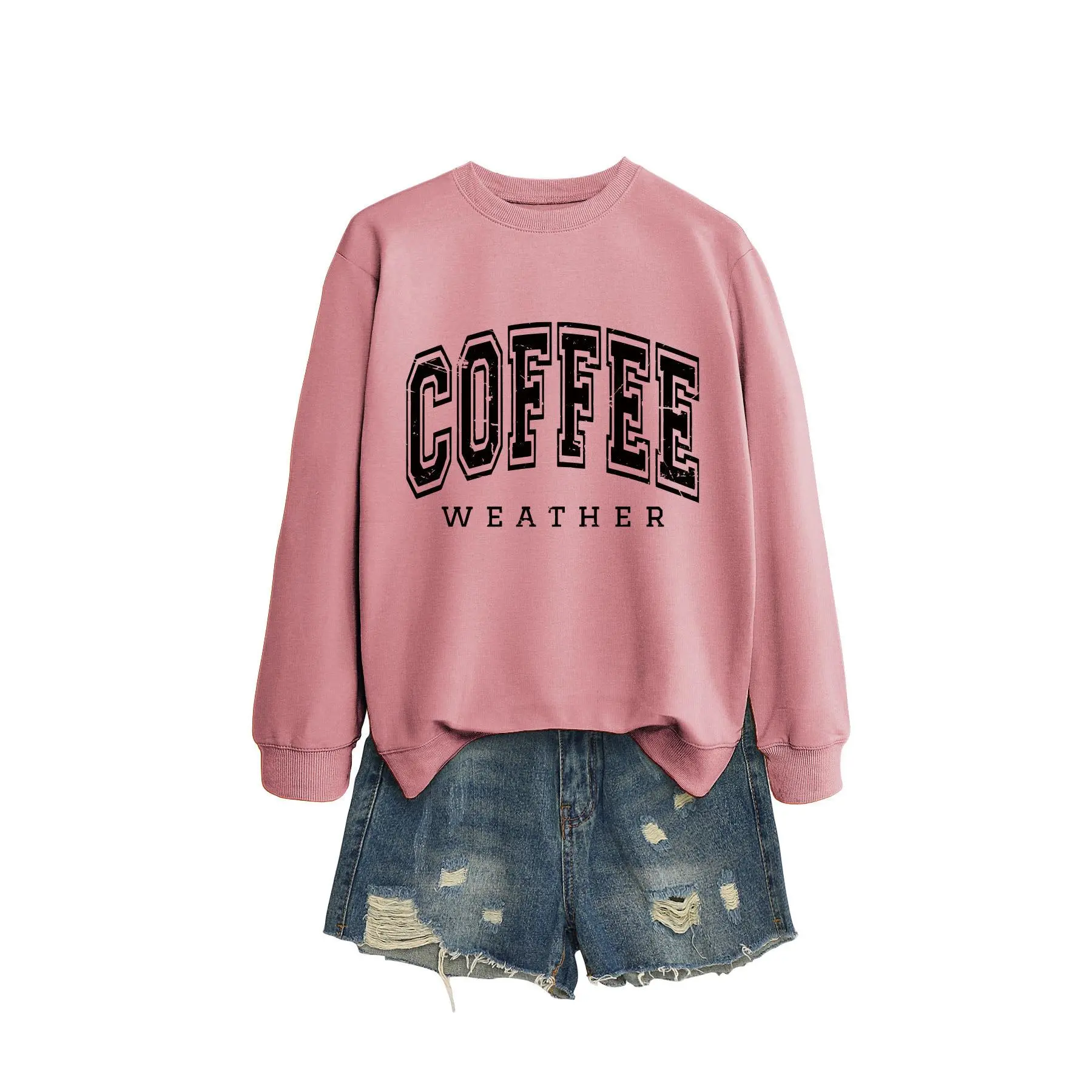 Rose gold hoodie (black text color pictu