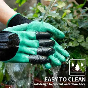 Garden Gloves,Garden Gloves with Claws,Used for Digging and Planting Easily,Gardening Work Gloves with Sturdy Claws Quick & Easy.