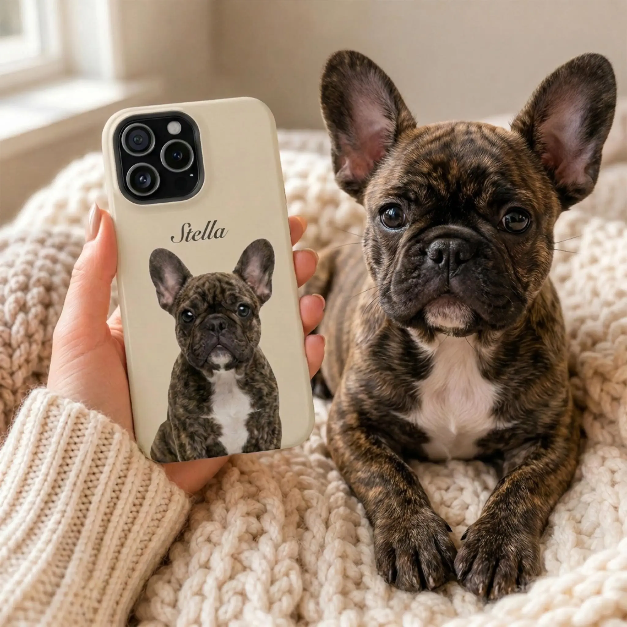 Custom Pet Magsafe Case, Personalized Dog Portrait Phone Case, Custom Cat Photo Case, Dog Mom Gift, Pet Memorial Cover