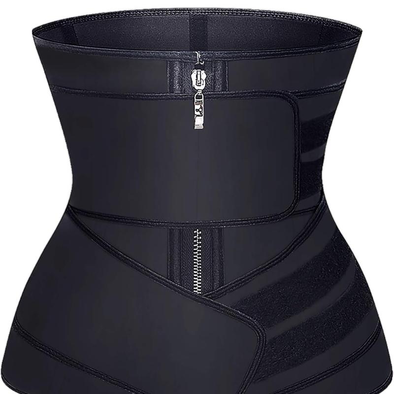 Waist Trainer for Women Latex Underbust JSculpt Double Training Belt Workout Sport Girdle