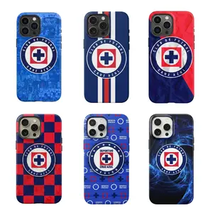 Cruz Azul Team Soccer Cover Phone Case, Case for iPhone 16 15 14 13 12 11 X, Samsung S25 S24 S23 S22 S21, Tough Phone Case, Gift for fan