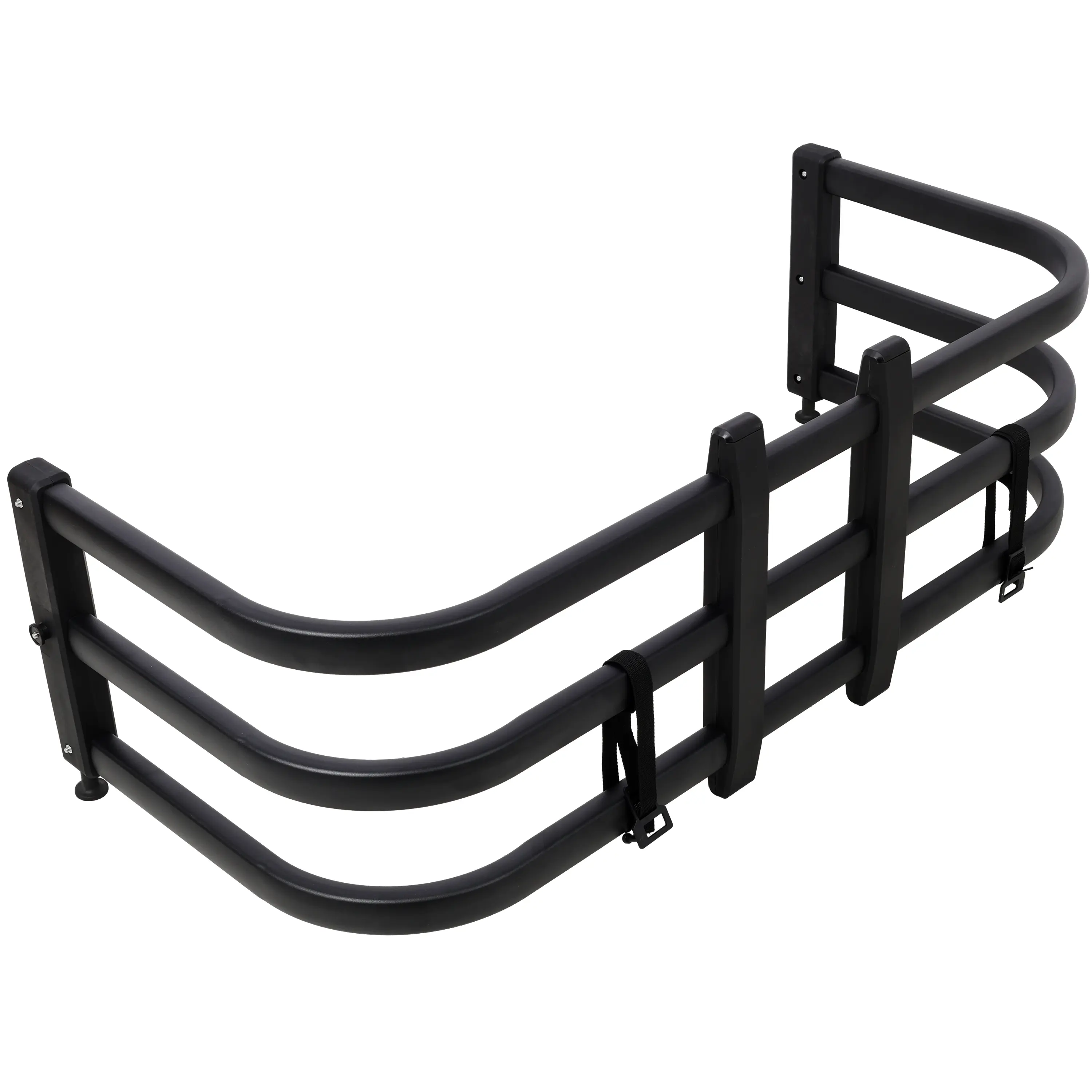 Aluminum Truck Bed Extender - Retractable, Adjustable (49"-65"), Black, for Pickup Trucks & SUVs, Universal Vehicle Accessories, Rear Racks Accessory, Truck Accessories