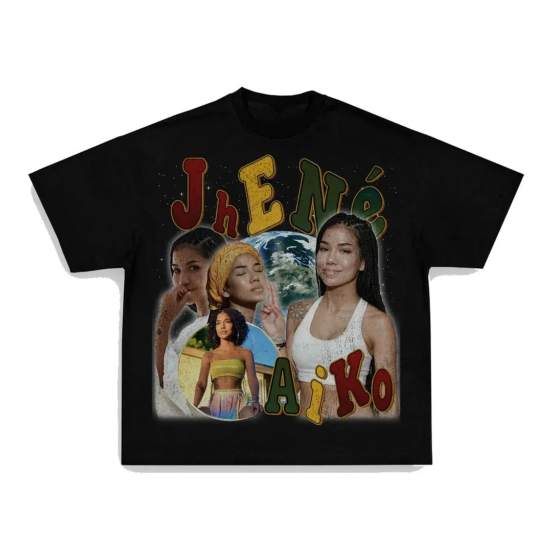 Jhené Aiko Retro 90s Bootleg Hip‑Hop Oversized Unisex T‑Shirt