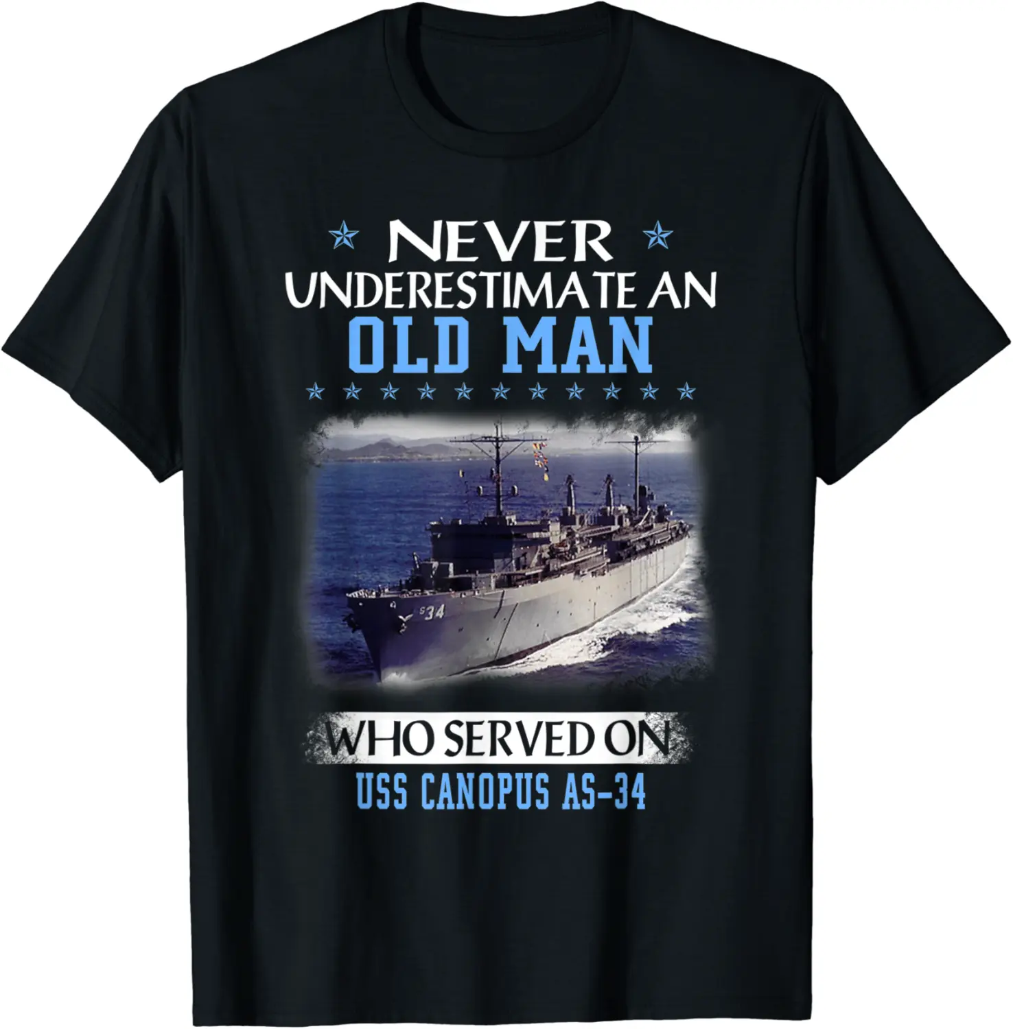 USS Canopus AS-34 Veterans Day Father Day Gift T-Shirt - Nafeesaami Shop 81B08X3JF3H2