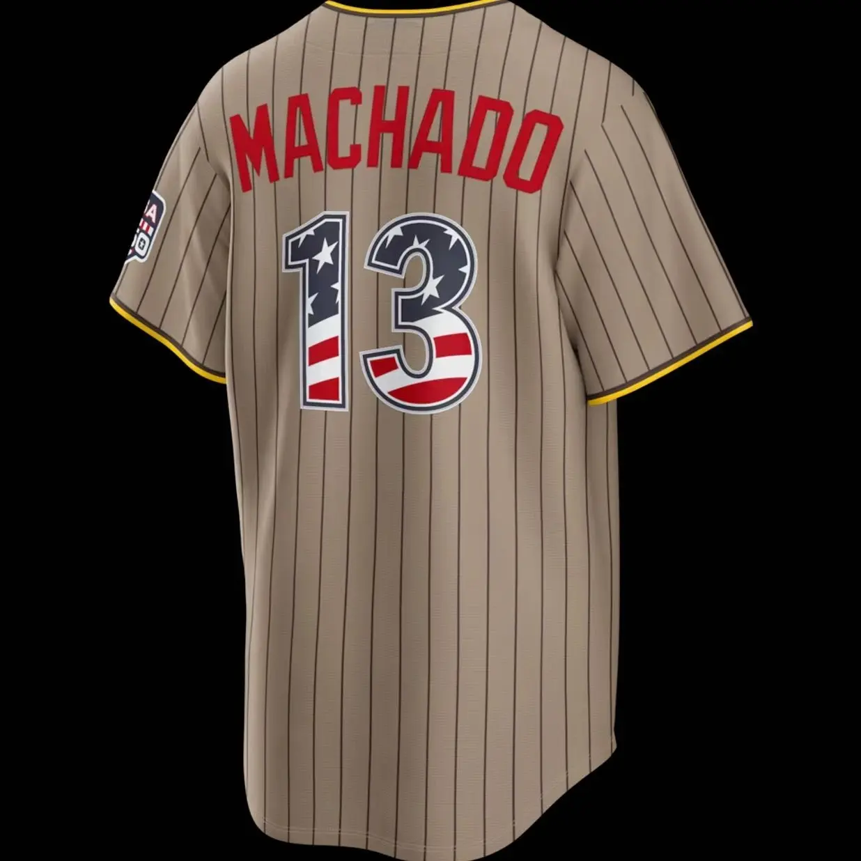 Men Baseball Jesey 13 Machado Fourth of July San Diego Team Sand USA 250 Stadium Jersey