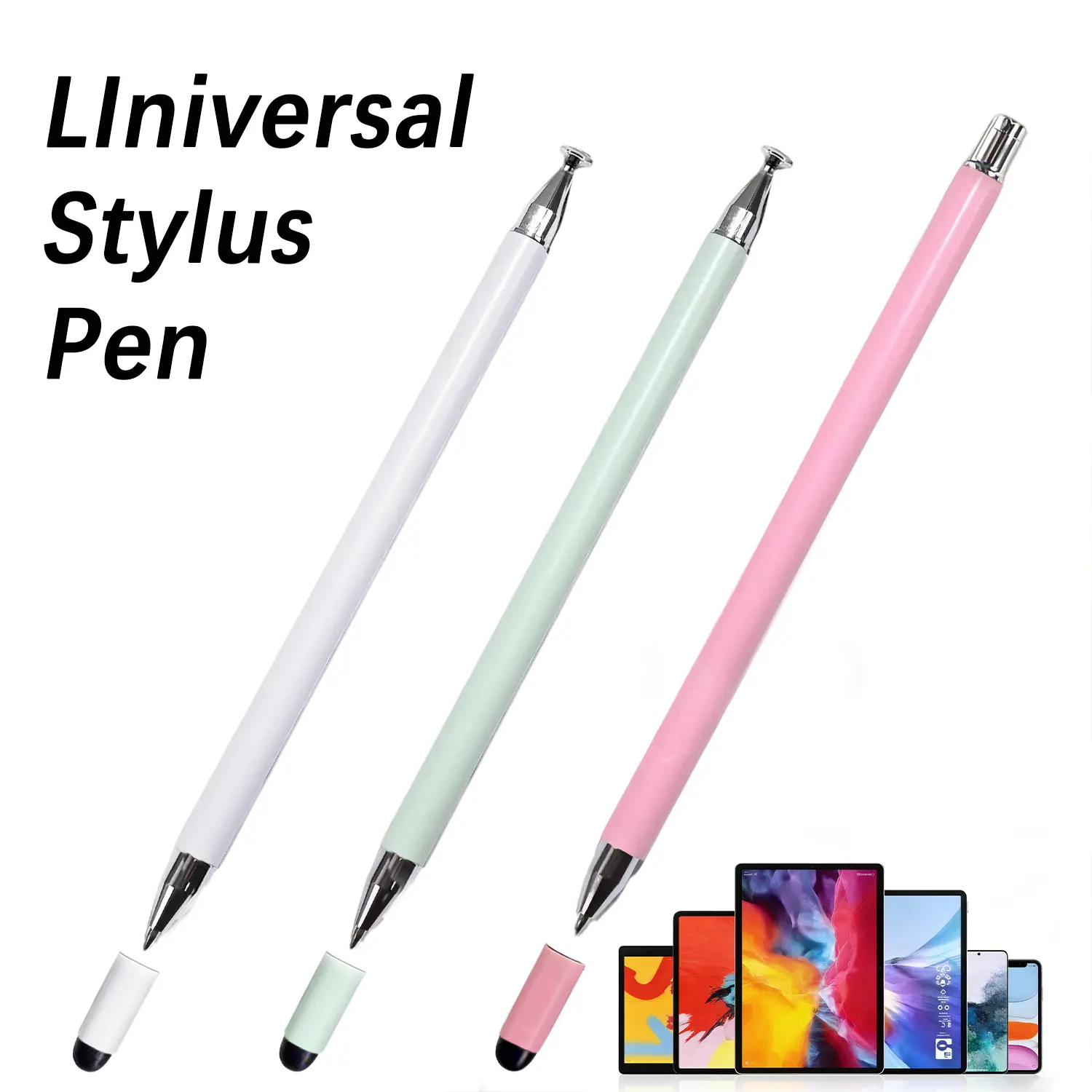 3-in-1 Universal Stylus Pen – No Charging Needed, High-Sensitivity Precision Capacitive Stylus for iPad, iPhone, Android, Samsung Galaxy, Switch & All Touchscreens | BackToSchool