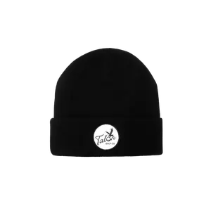 Black Beanie w/ Script Logo