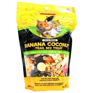 Sunseed Vita Prima Trail Treats For Hamsters-Gerbils-Rats 5 Ounce Banana Coconut 36032