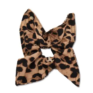 LEOPARD DOUBLE FACED SQUARE SCRUNCHIE