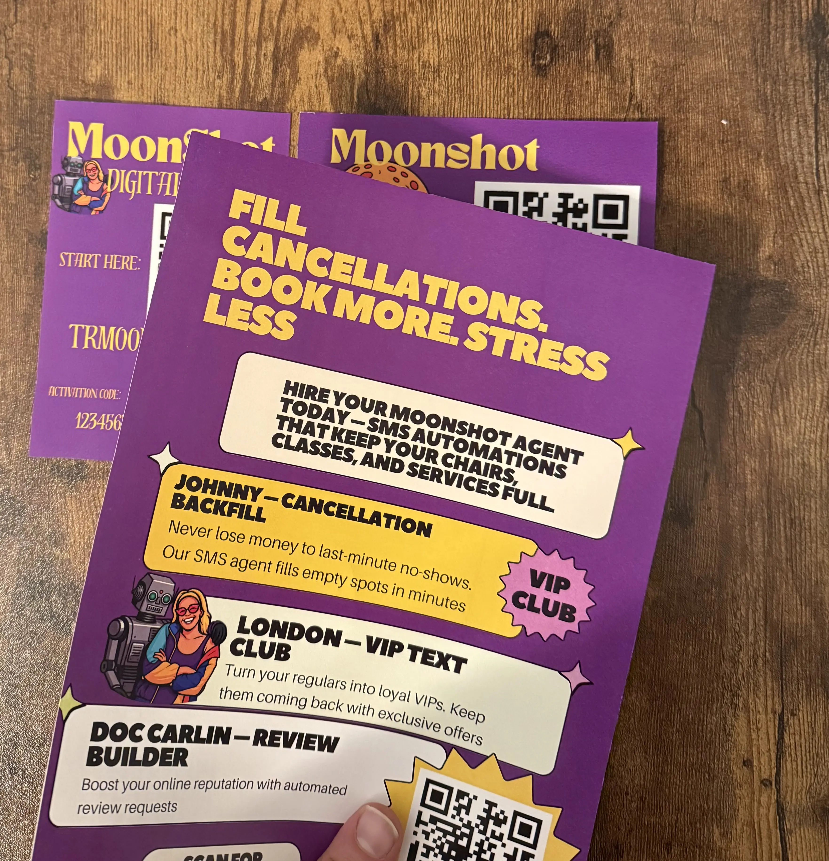 Custom QR Sticker Kit for Business Signage — Physical Stickers + Instruction Card (Ships)