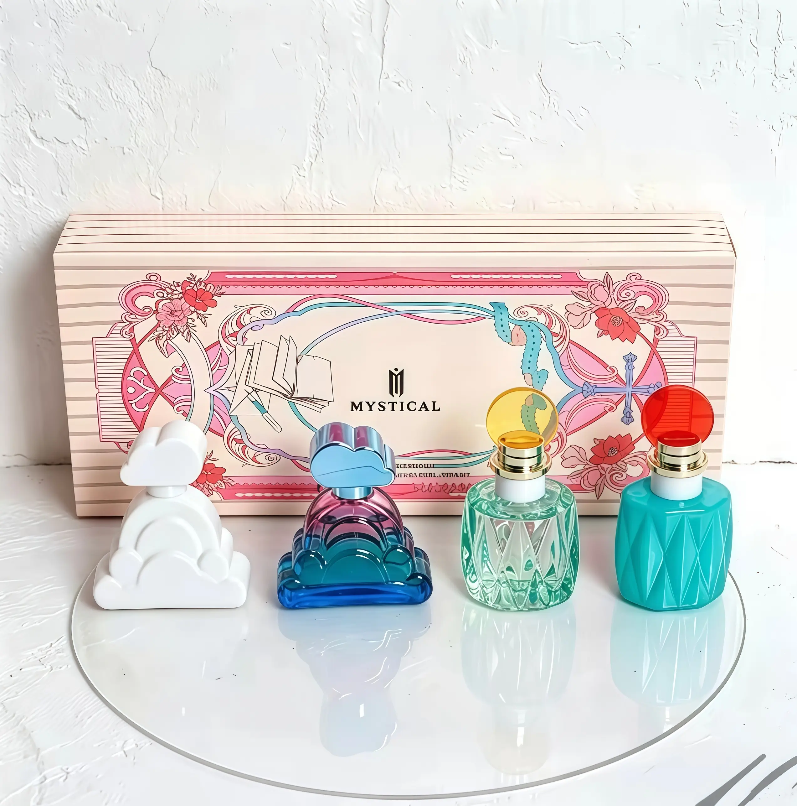 Cloud Series Perfume Gift Set -30ml*4(1.OFL.OZ.*4)  okperfumeHigh-End Women's    Perfect for Casual FormalWear, Premium Perfume for Women, Ideal Gift forAny Festival & Special MomentWomen's Floral and Fruity Perfume Set, Women'sfresh fragrance spray,