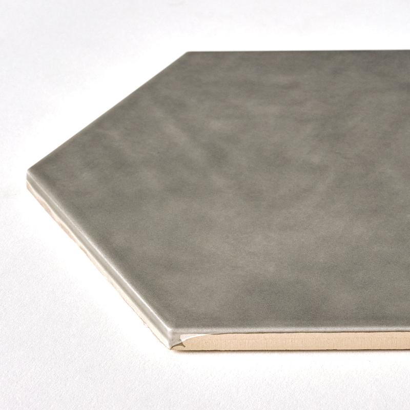 San Fran Taupe 7x8 Hexagon Ceramic Tile Glossy